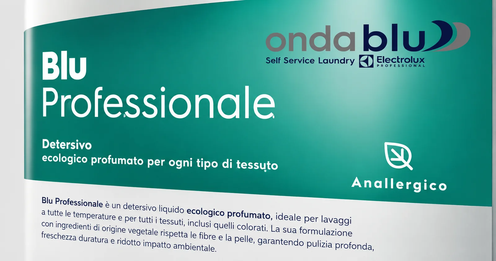 Blu Professionale detergente professionale anallergico OndaBlu